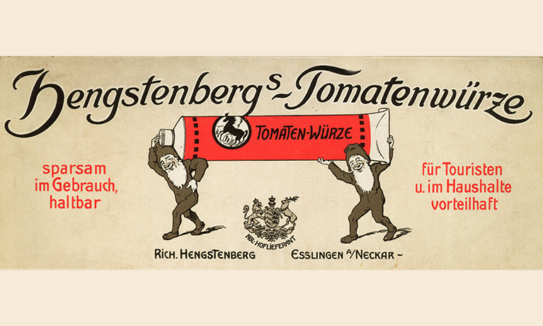 An advertisement of Hengstenbergs Tomatenwürze.