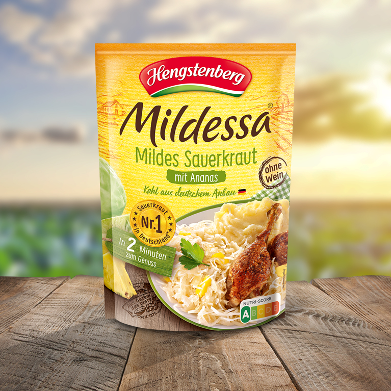 Mildessa Mild Sauerkraut with Pineapple